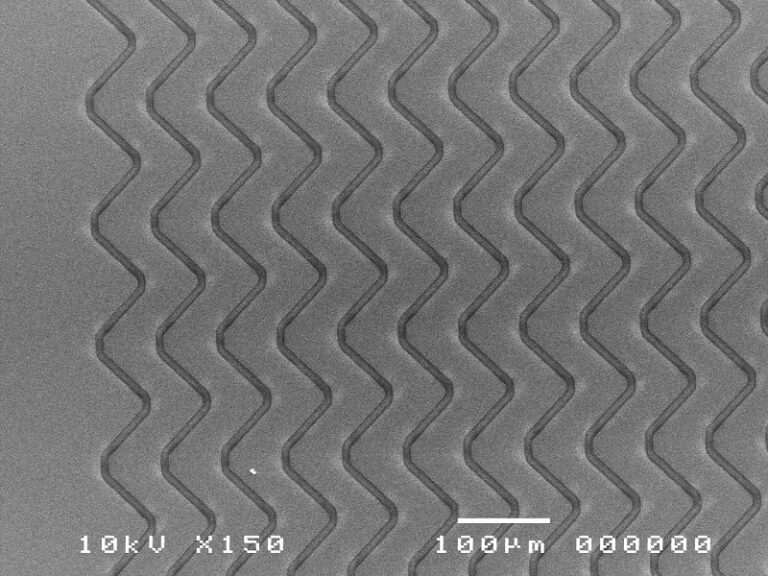 Laser Micro Patterning - ITO on Glass -10µm tracks