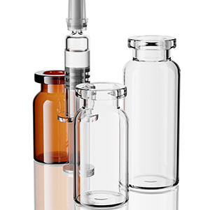 pharmaceutical packaging glass vials and syringe