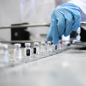 Vaccine manufacturing QC glass vials